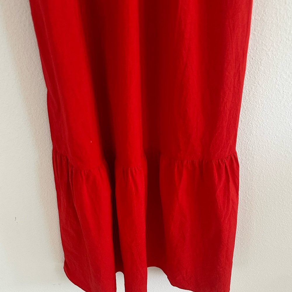 Universal Thread Red Ruffle Sleeve Maxi Dress - Picture 8 of 11